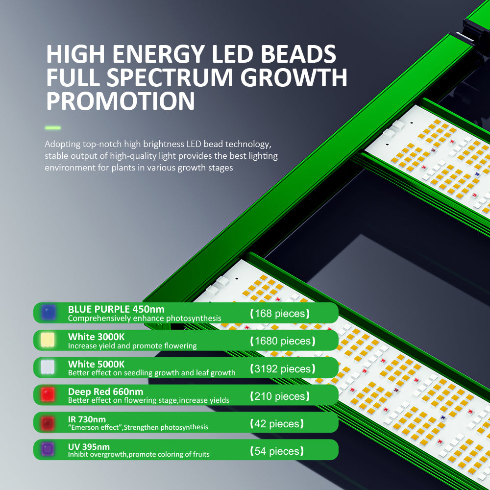 Agricultural lights T-MAX 800W 4 Bar 4X4FT Full Spectrum