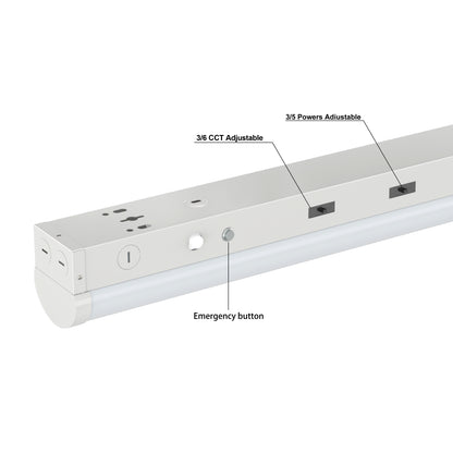 Linear Strip Light G4 4ft 60W 10000lm 5 Powers & 6 CCTs With Sensor Base